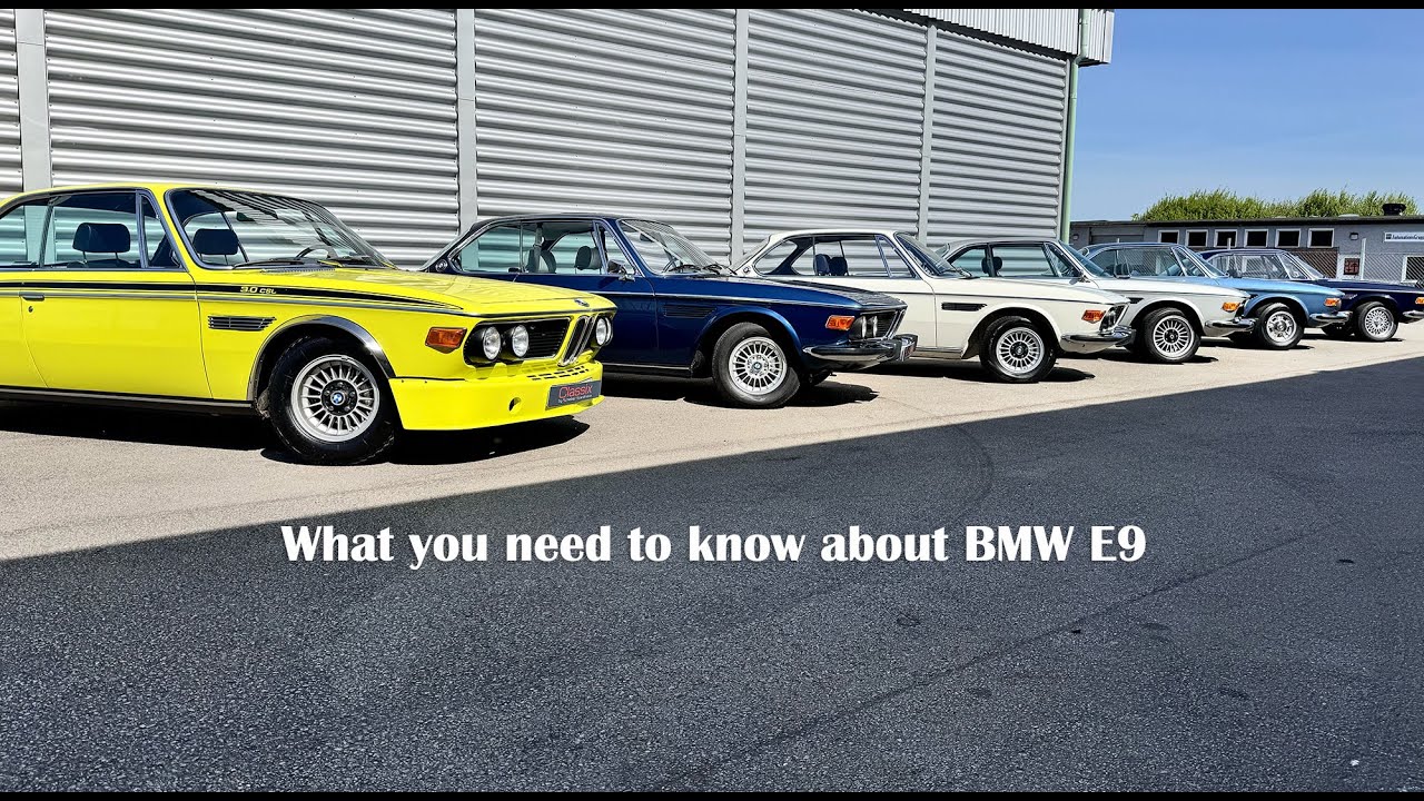 BMW E9 для вас. Мы рассмотрим BMW 2800CS, BMW 3.0CSi и CSL 1968–1975 годов.