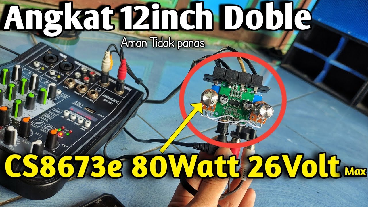 Amplifier IC CS8673e 7-26V 80W stereo kit power viral si Pengganti ClassD TPA3116