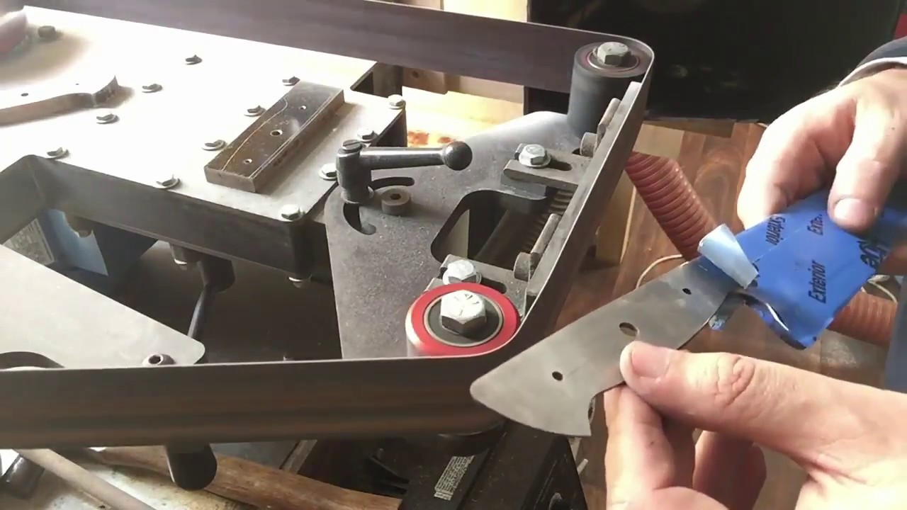 Fixing scales to a tapered tang knife Part 3