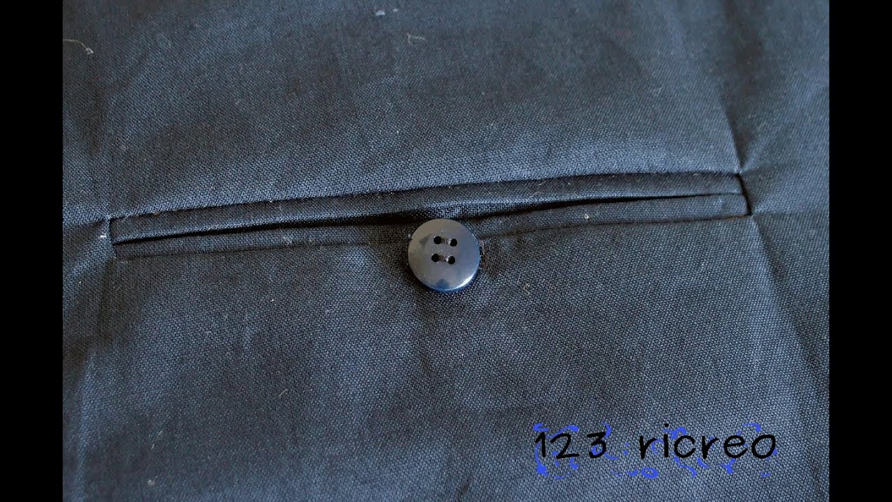 Tasche a occhiello a due profili - 1°parte - Pocket