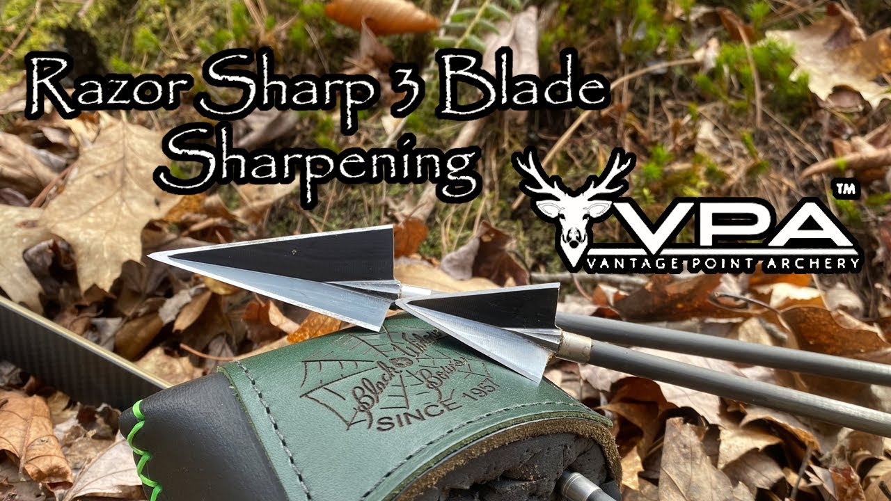 Razor Sharp 3 Blade Broadhead Sharpening Tutorial