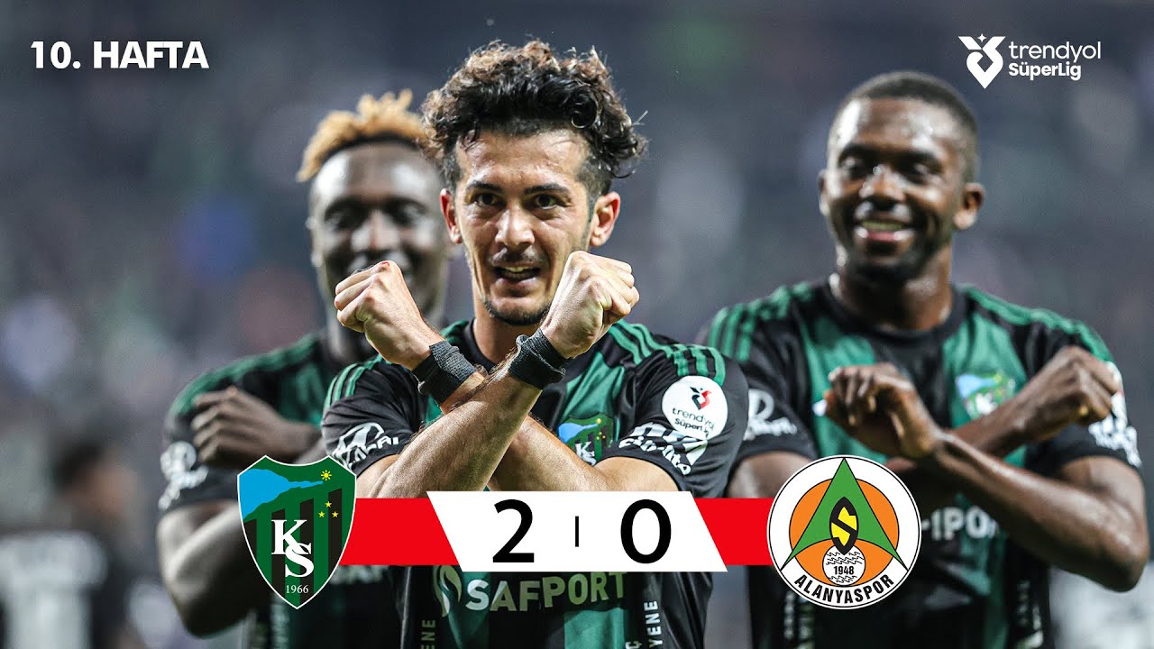 Kocaelispor (2-0) Alanyaspor - Highlights/&Ouml;zet | Trendyol S&uuml;per Lig - 2025/26