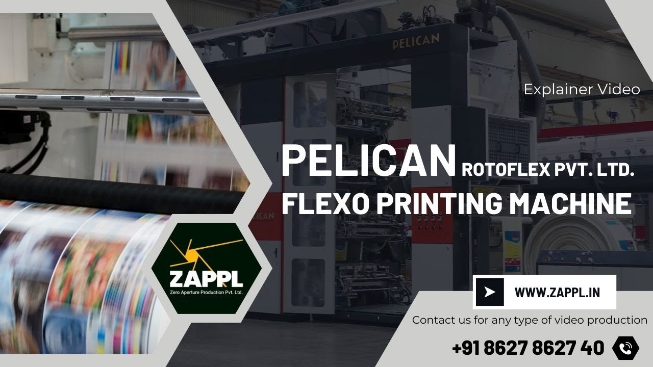 Pelican Flexographic Printing Machine | Flexible Packaging Printing Machines | ZAPPL | Machine Video