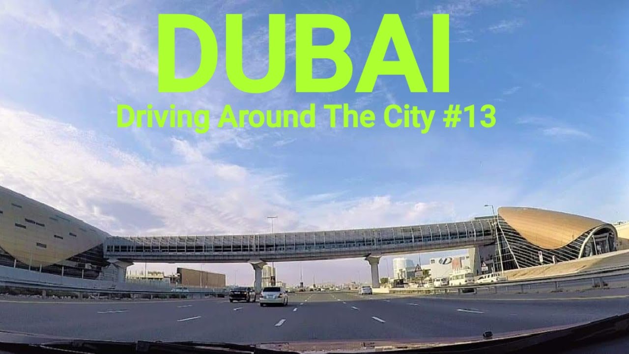 Dubai Drive From DAFZA Metro To Danube Metro Station