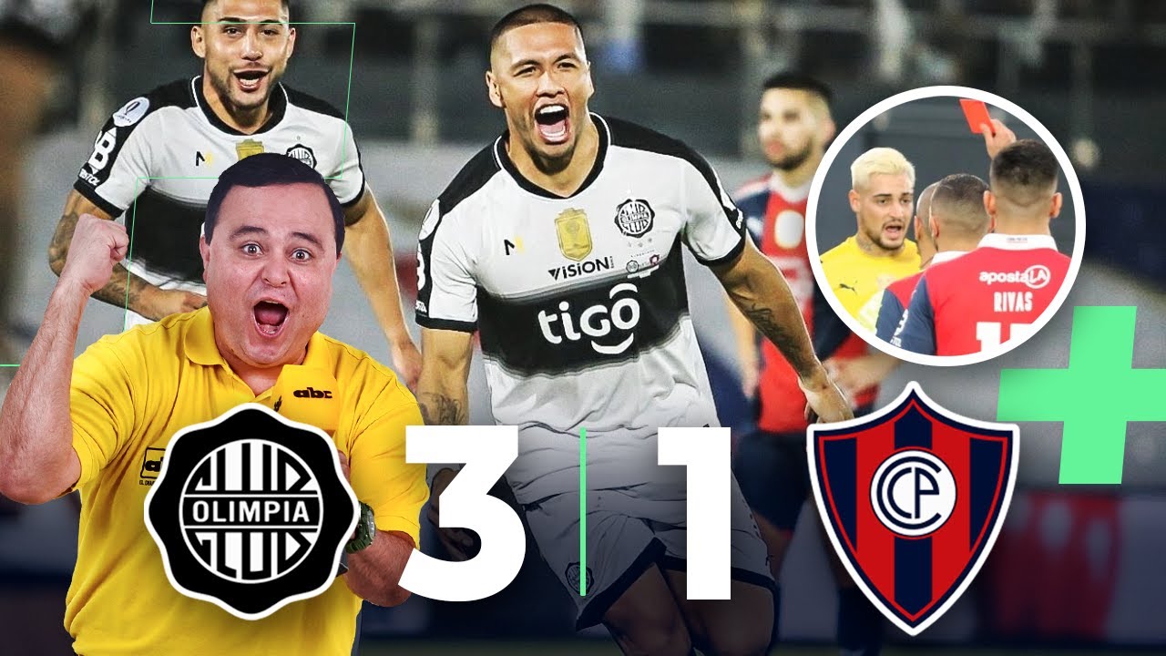 🚨 OLIMPIA vs CERRO PORTEÑO (3-1) 🔥  OLIMPIA SUPERCAMPEÓN | Jean expulsado | Relato Bruno Pont