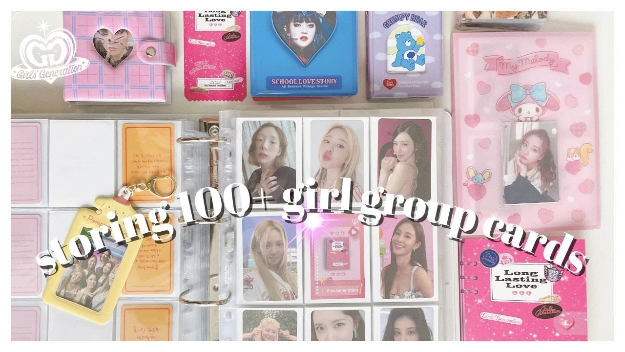storing new photocards 🎧 snsd, rocket punch, mamamoo