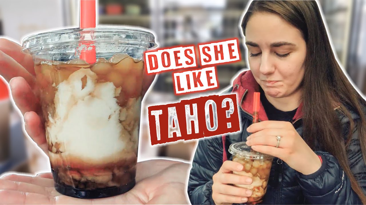 American Wife Tries Taho for the First Time!