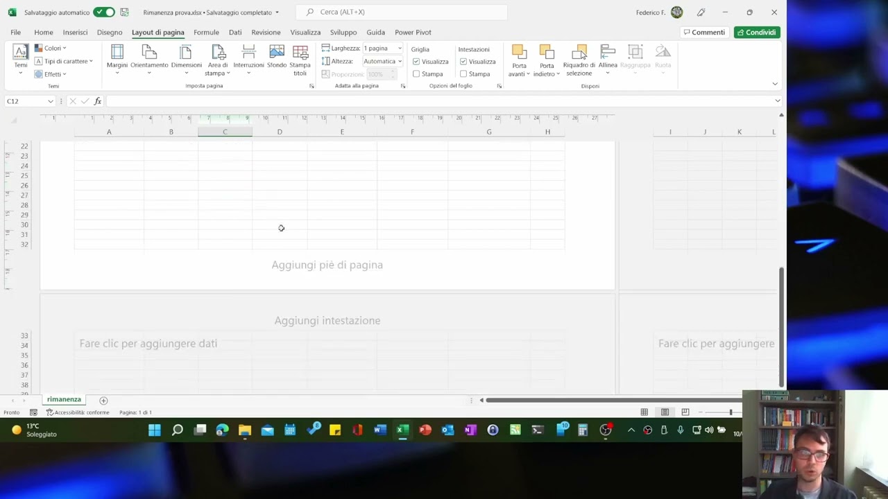 Adattare un foglio di lavoro di Excel alla stampa