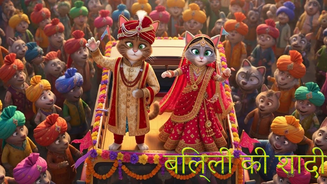 बिल्ली की शादी😻😹😽🌹🌹|billee kee shaadee | kids song | Cartoon Video | Hindi Rhymes