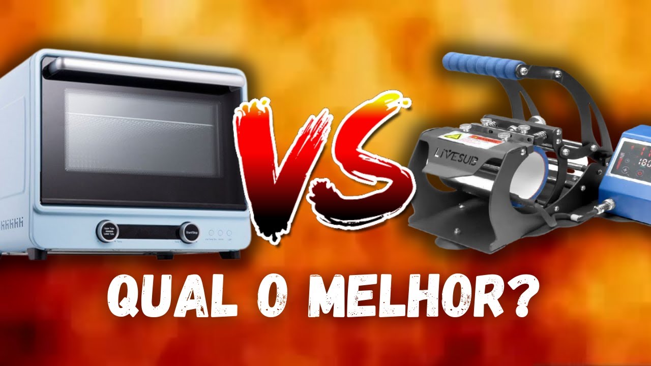 FORNO para SUBLIMAÇÃO vs PRENSA CILÍNDRICA - Qual a melhor?