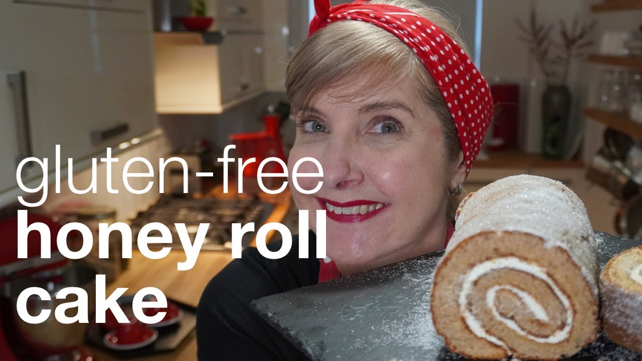 Gluten-free Honey Roll (Swiss Roll) Cake
