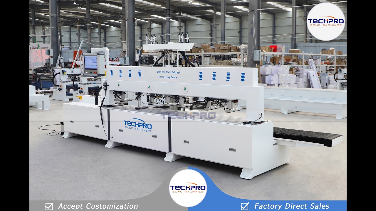 Wood Door and Wall Cabinet Processing Center for Door Horn handle Making