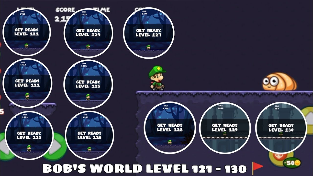 BOB'S WORLD GAME | LEVEL 121 - 122 - 123 - 124 - 125 - 126 - 127 - 128 - 129 - 130 🚩 BOSS LEVEL #7 👾