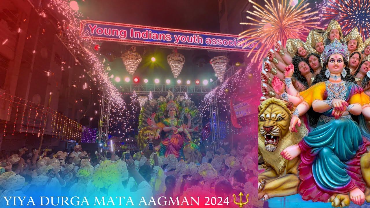 YOUNG INDIANS YOUTH ASSOCIATION DURGAMATA AAGMAN 2024 SRIRAM COLONY | @VRcreations__
