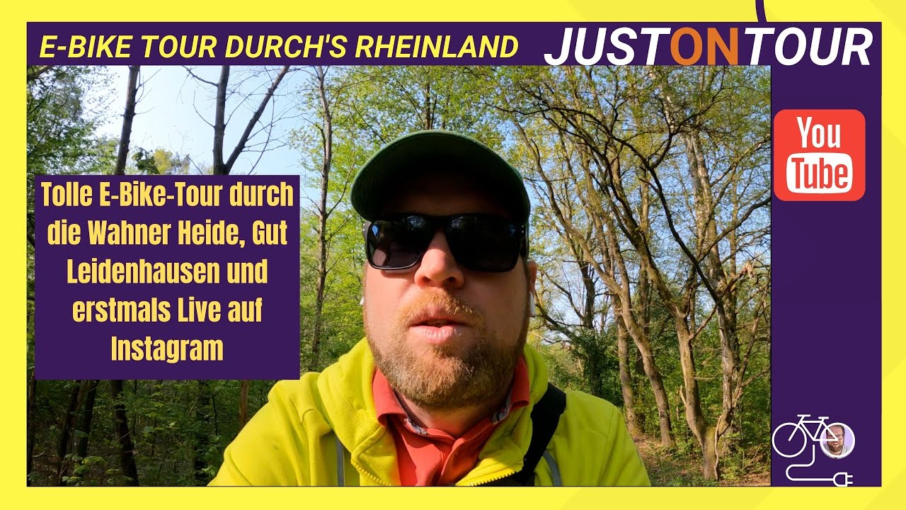 Tolle E-Bike-Tour durch die Wahner Heide, Gut Leidenhausen und erstmals Live auf Instagram 44 km