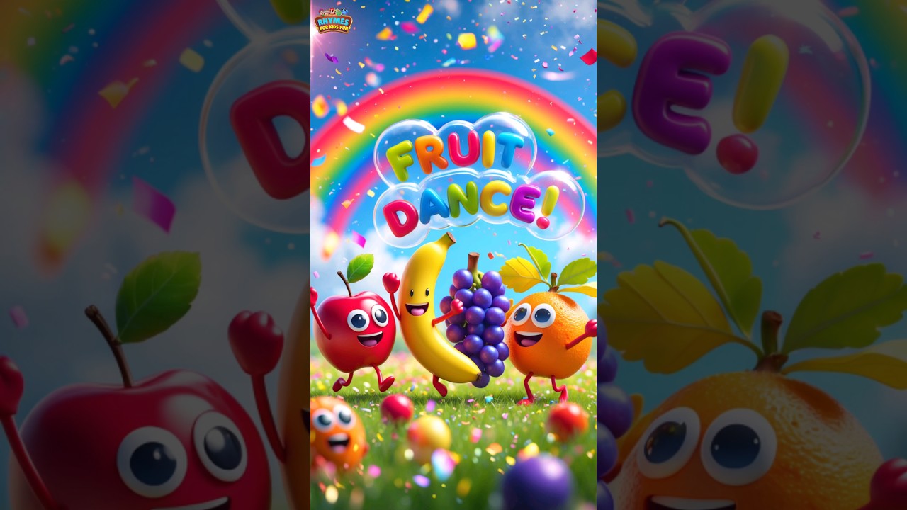 Fruit Dance Rhyme for Kids | Learn Fruits with Fun Moves | Nursery Rhymes & Kids Song #childrenssong