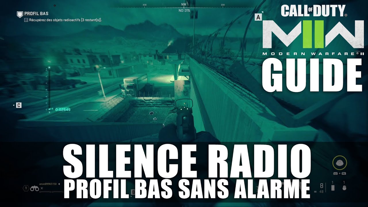 Call Of Duty MW2 ! Coop : Profil Bas SANS alarme (Silence Radio) Après le Patch & en Solo