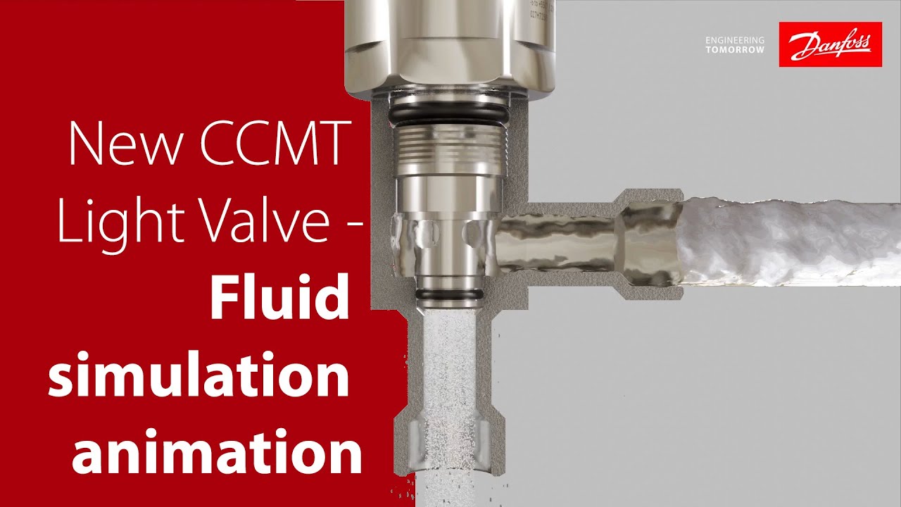 CCMT Light fluid simulation animation |  Electric regulating valve for CO2