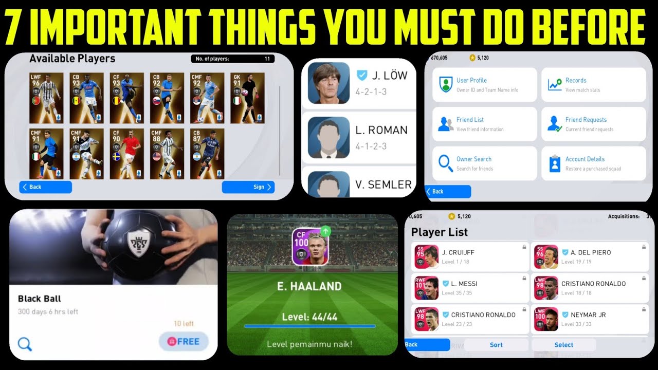 7 Important Things You Must Do Before Pes 2022 Mobile Update