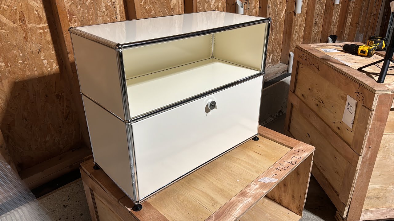 Unboxing USM Haller rep night stands for my first house.