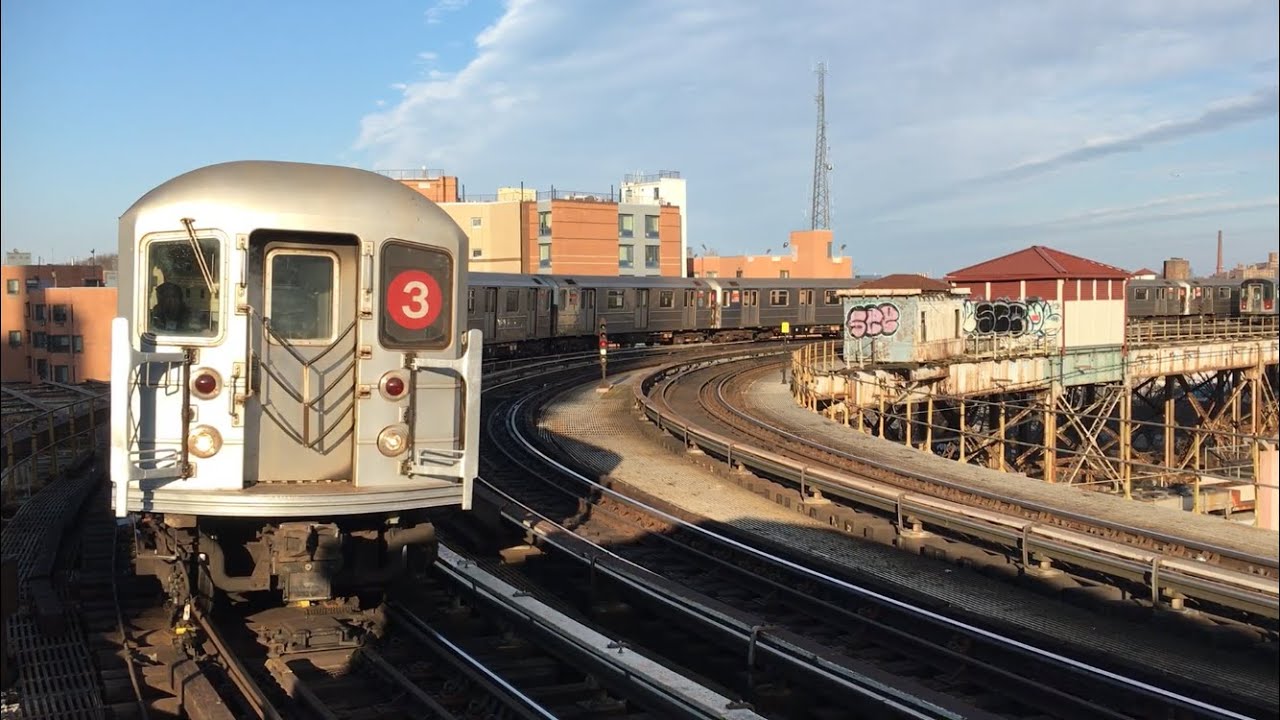 IRT White Plains Rd Line: Manhattan bound R62 (3) Train Ride from West Farms Square to 135th Street
