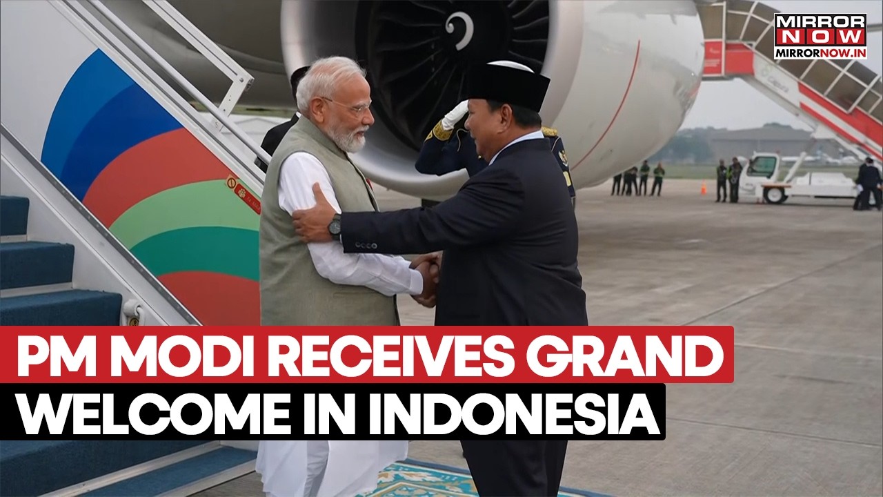 PM Modi Begins 3-Nation Visit With Grand Reception In Jakarta By Indonesian President | Watch