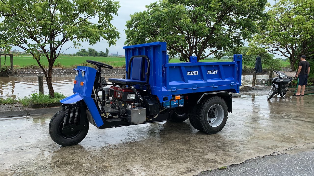 XE 3 BÁNH MÁY DẦU CÔNG NÔNG ĐẦU NGANG DONGFONG 30 TẢI 5-7 TẤN
