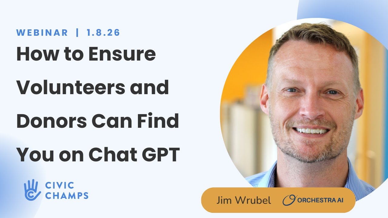 How to Ensure Volunteers and Donors Can Find You on Chat GPT