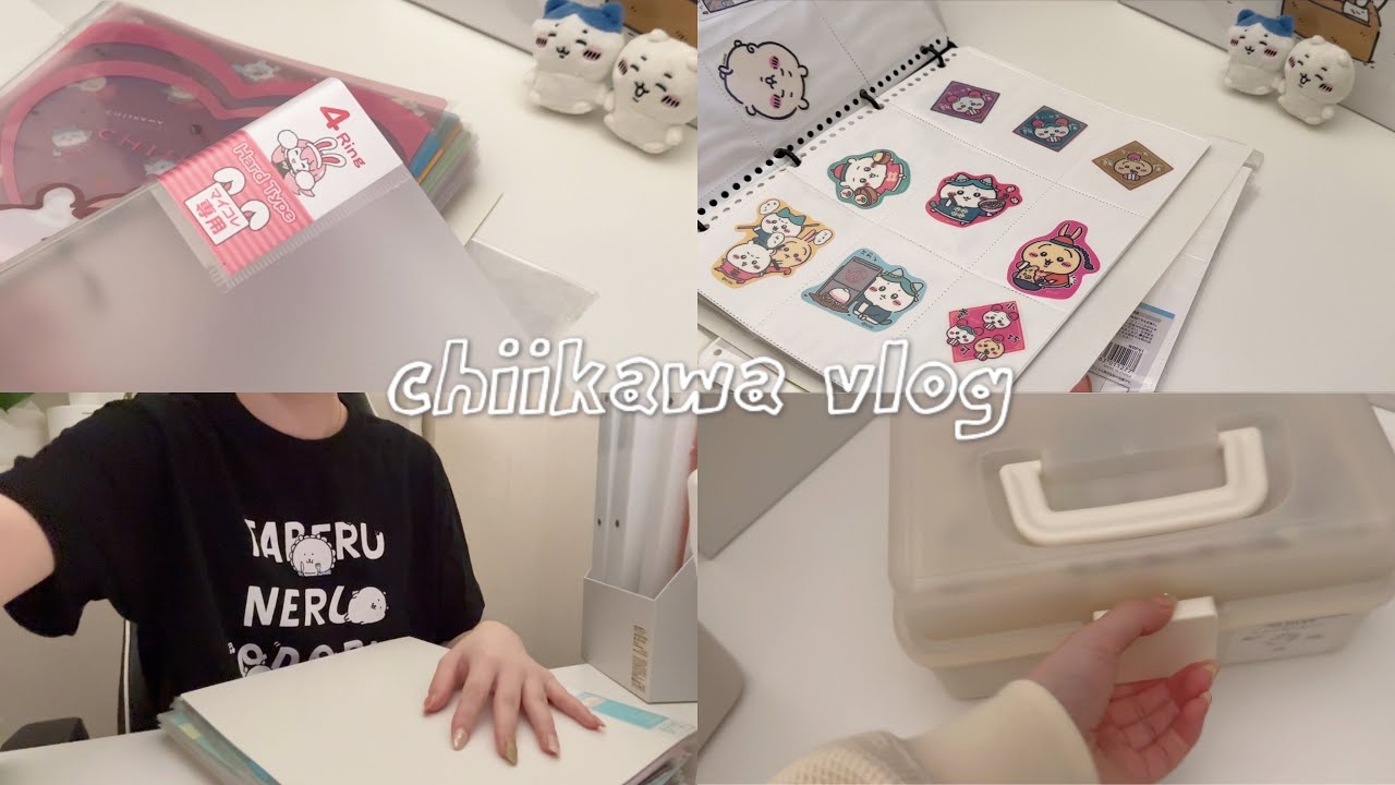【ちい活vlog】ちいかわグッズを整理していく作業動画｜100均収納｜オタ活
