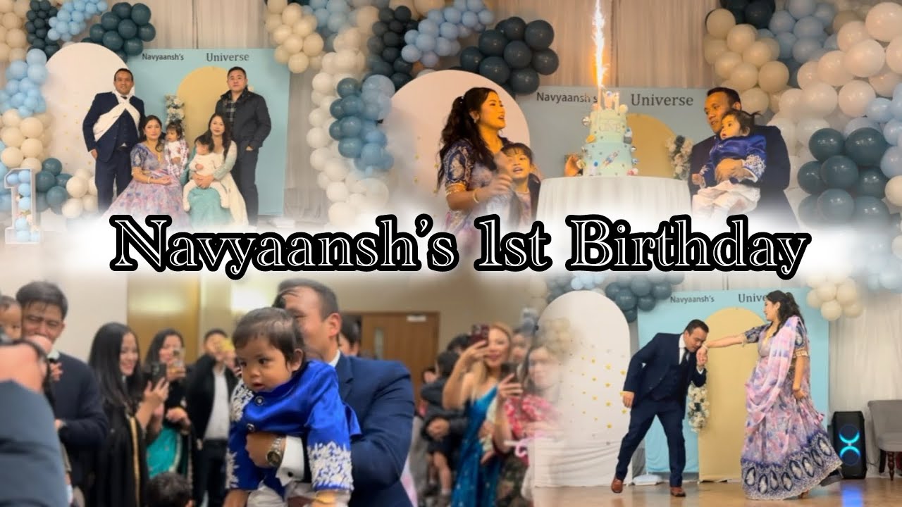 Navyaansh’s 1st Birthday celebration @AmrishaFamily / Birthday Party/Uk life/ family and friends 