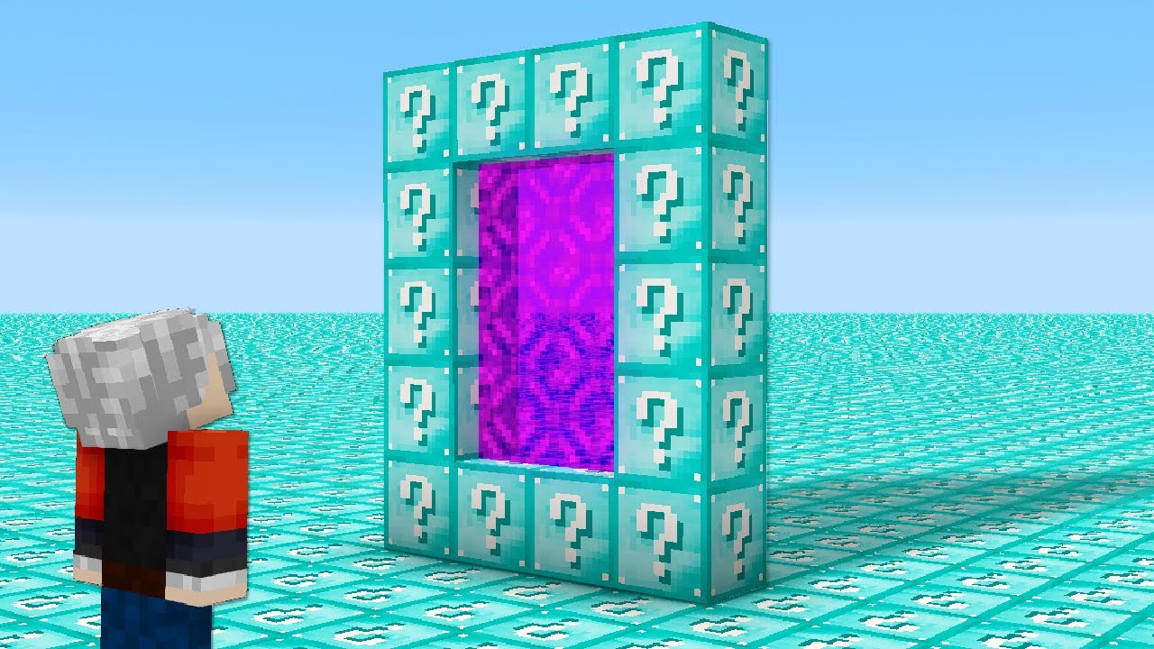 UZAY PORTALI ELMAS ŞANS BLOKLARI - Minecraft