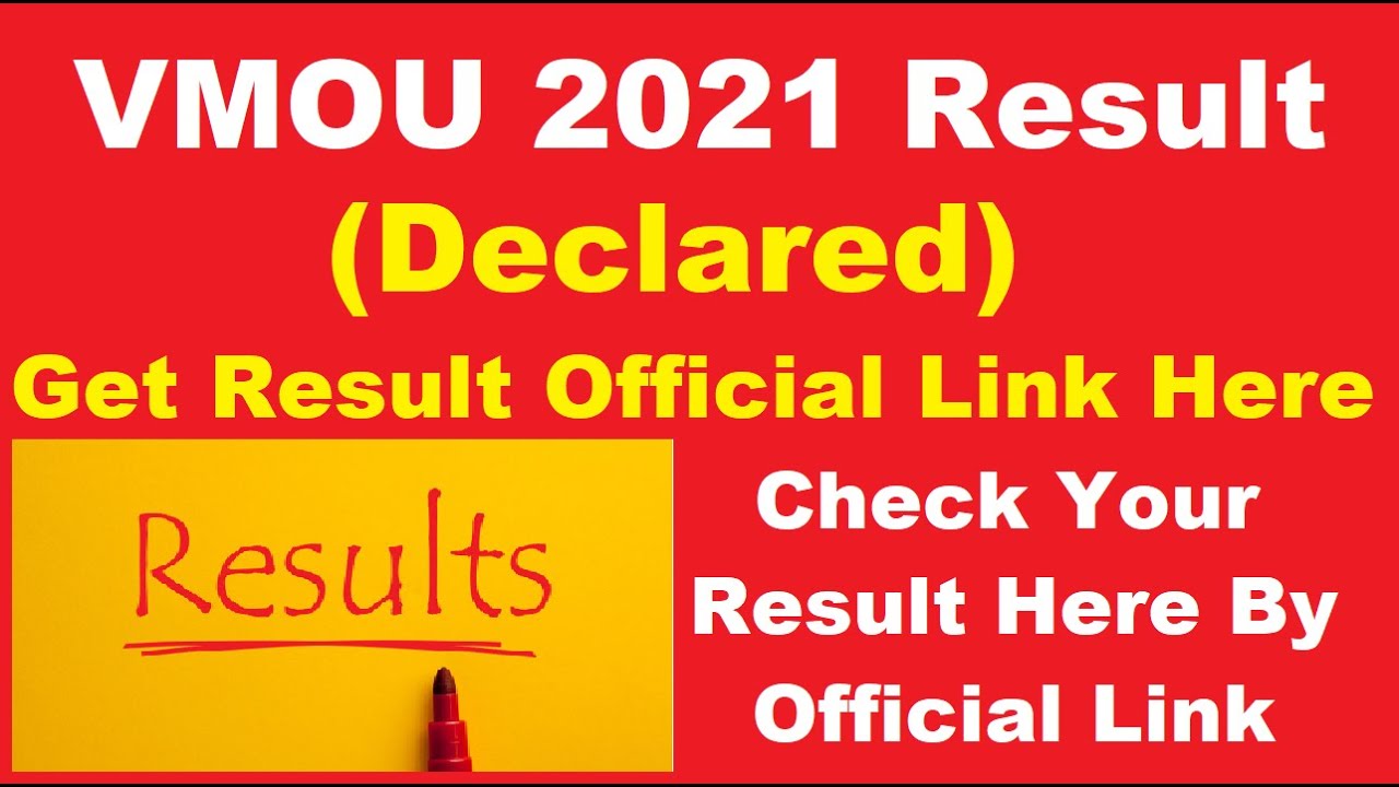 VMOU 2021 Result (Declared) - How to Check VMOU Admission 2021 Result for MBA & MCA Course Online