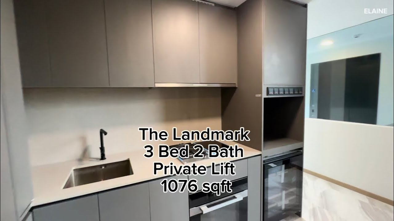 The Landmark 3 bed 2 bath Private Lift 1076 sqft 