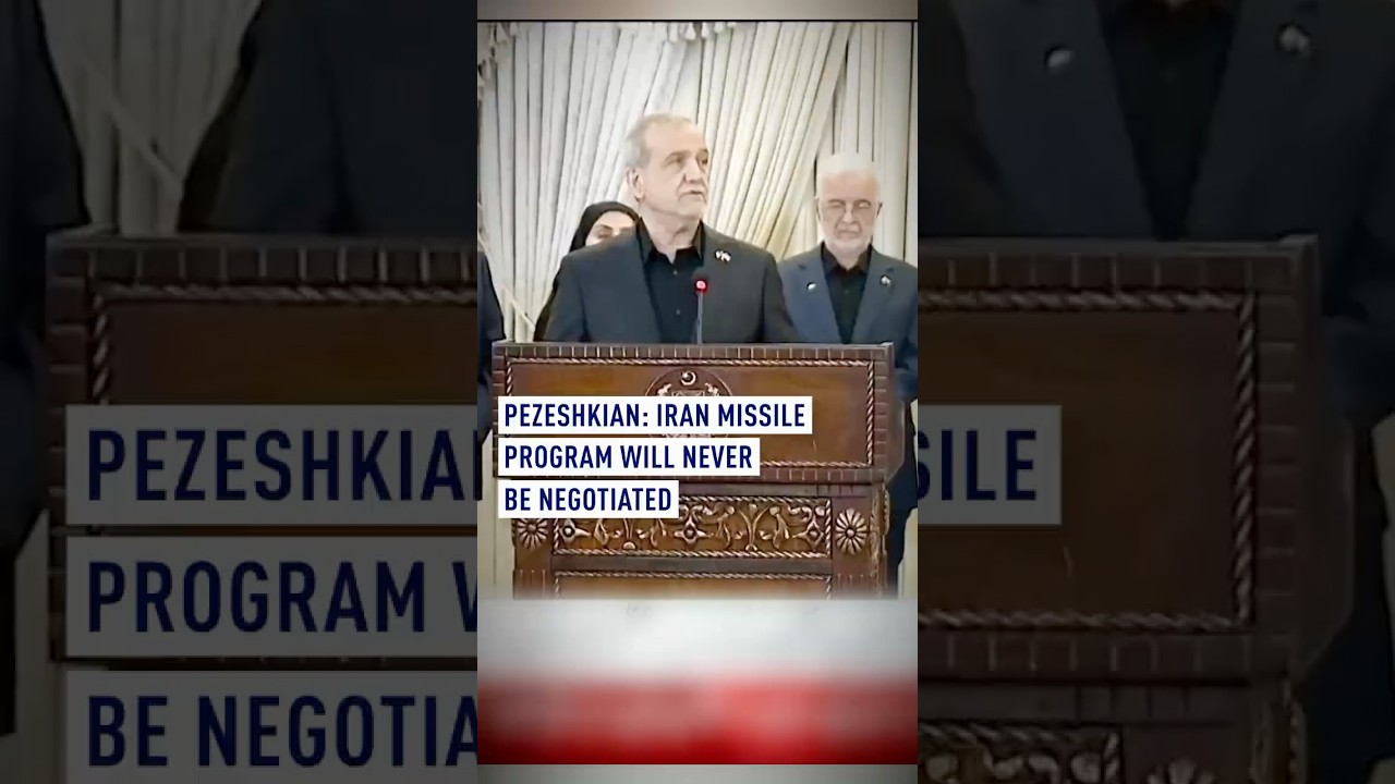Pezeshkian: Iran missile program will never be negotiated