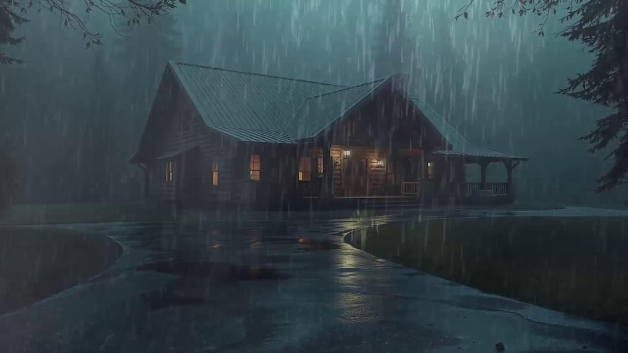 Fall Asleep With The Soothing Sounds Of Rain And Thunder | Rain Sounds For Sleeping ASMR