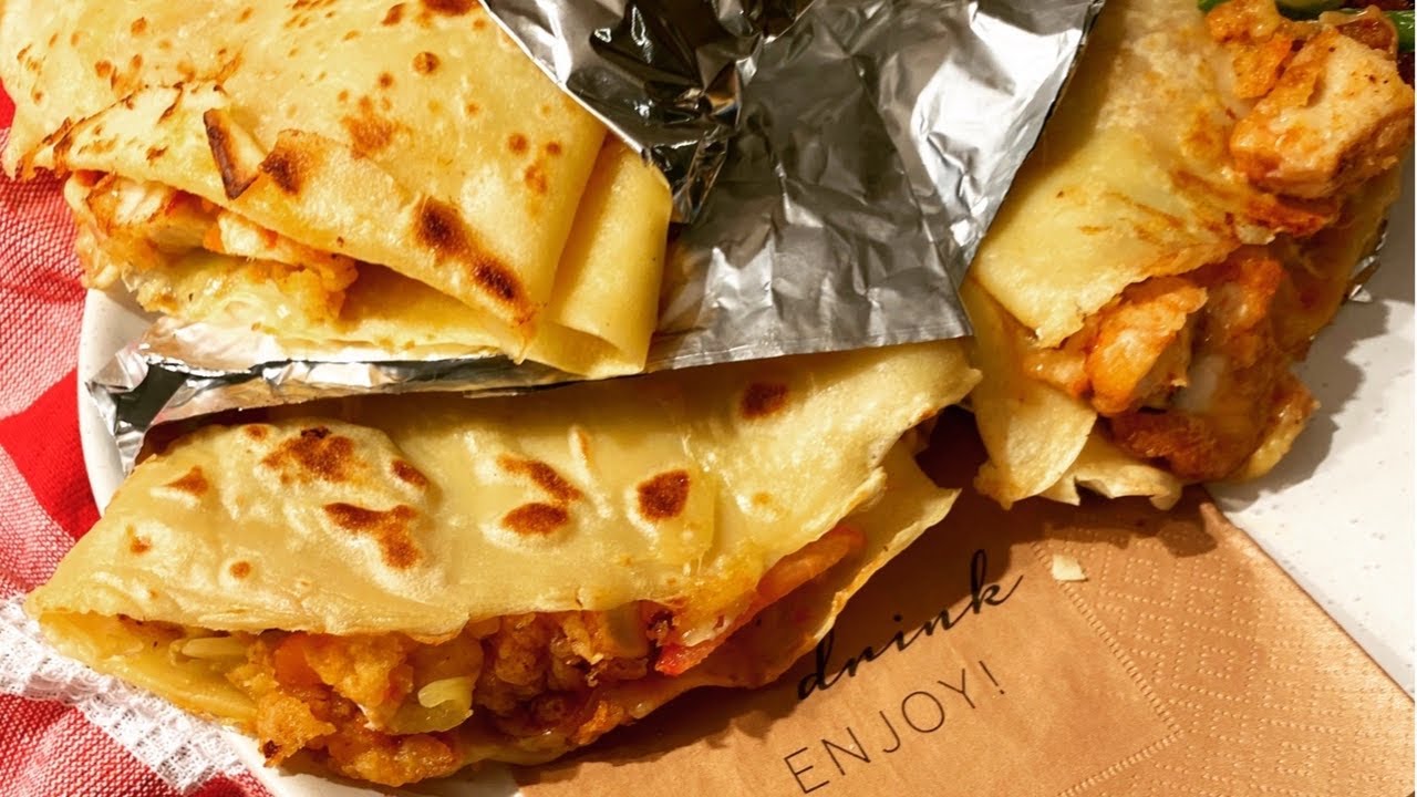 احلى و اسهل كريب مقرمش فى البيت ف اقل من دقيقتين !  Crispy Chicken crepe