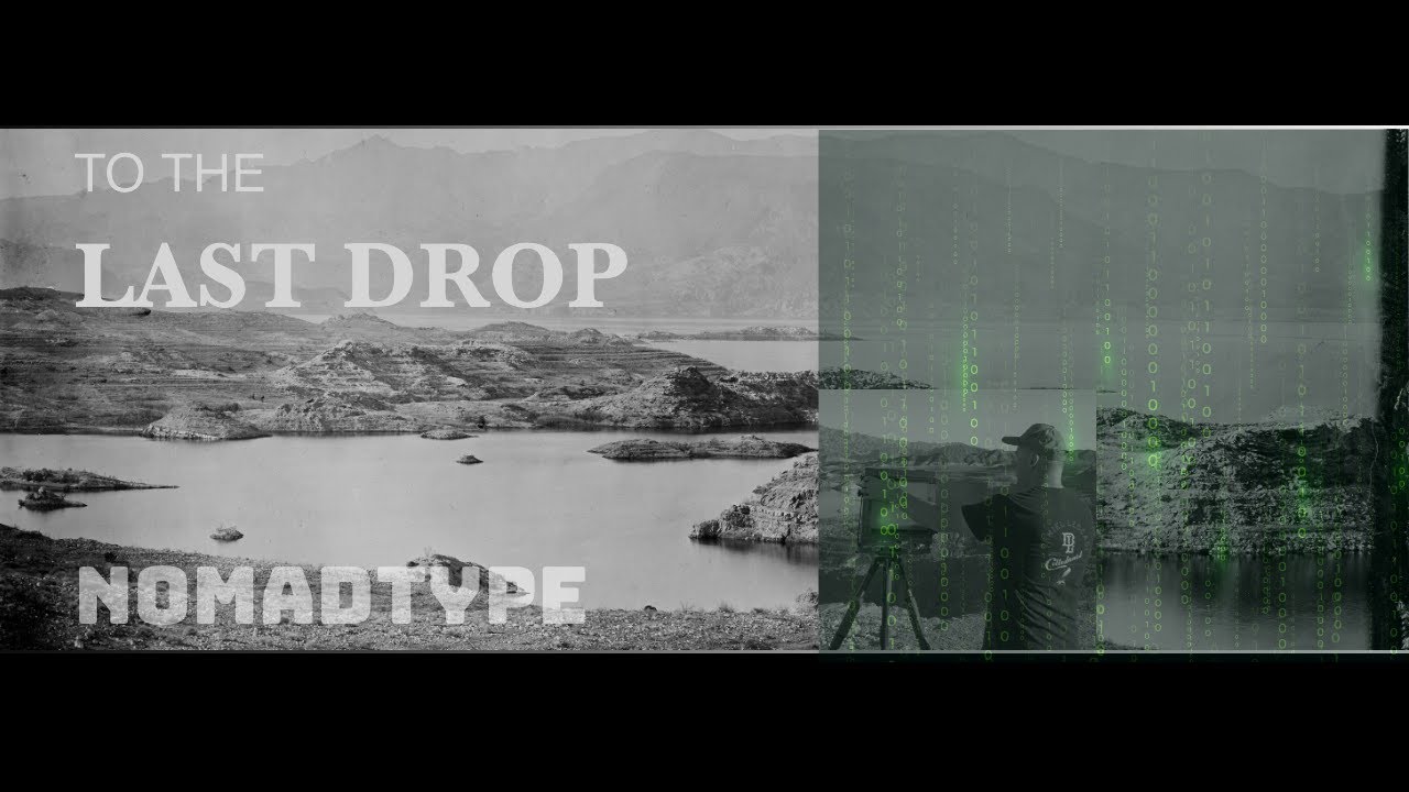 Capturing the Fading Waters: A Farewell Collodion Photography Plate to Lake Mead.