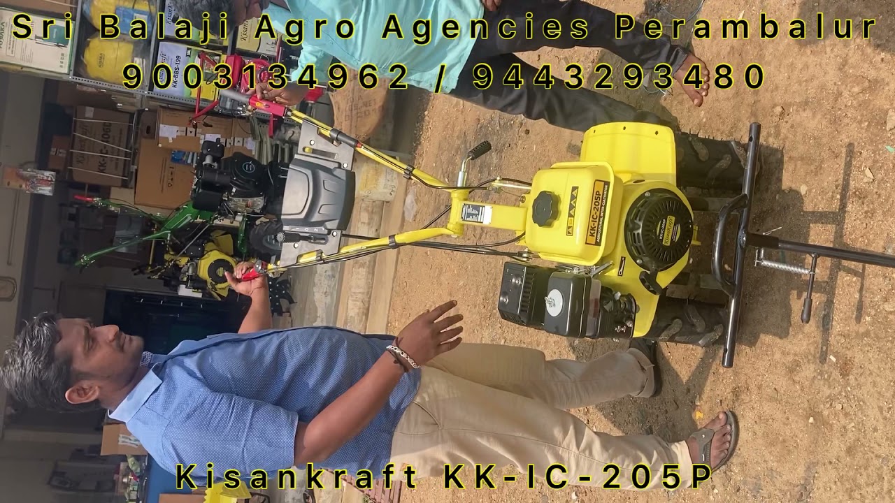 How to operate #kisankraft Power Weeder KK-IC-205P Rs.45000 only