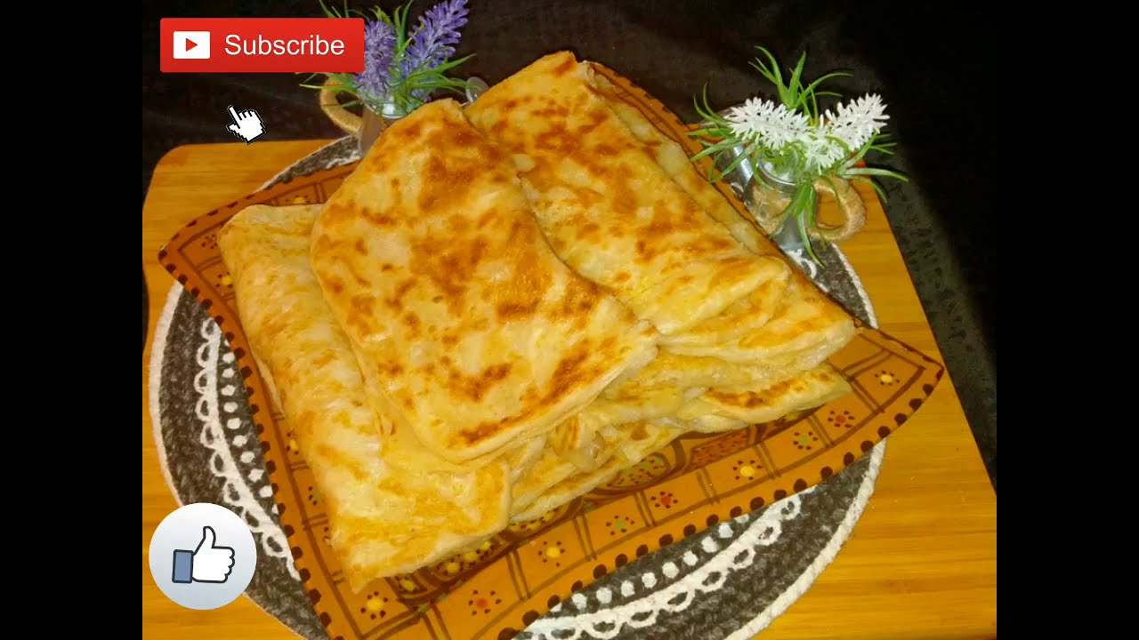 recette msemen au lait مسمن مورق بالحليب