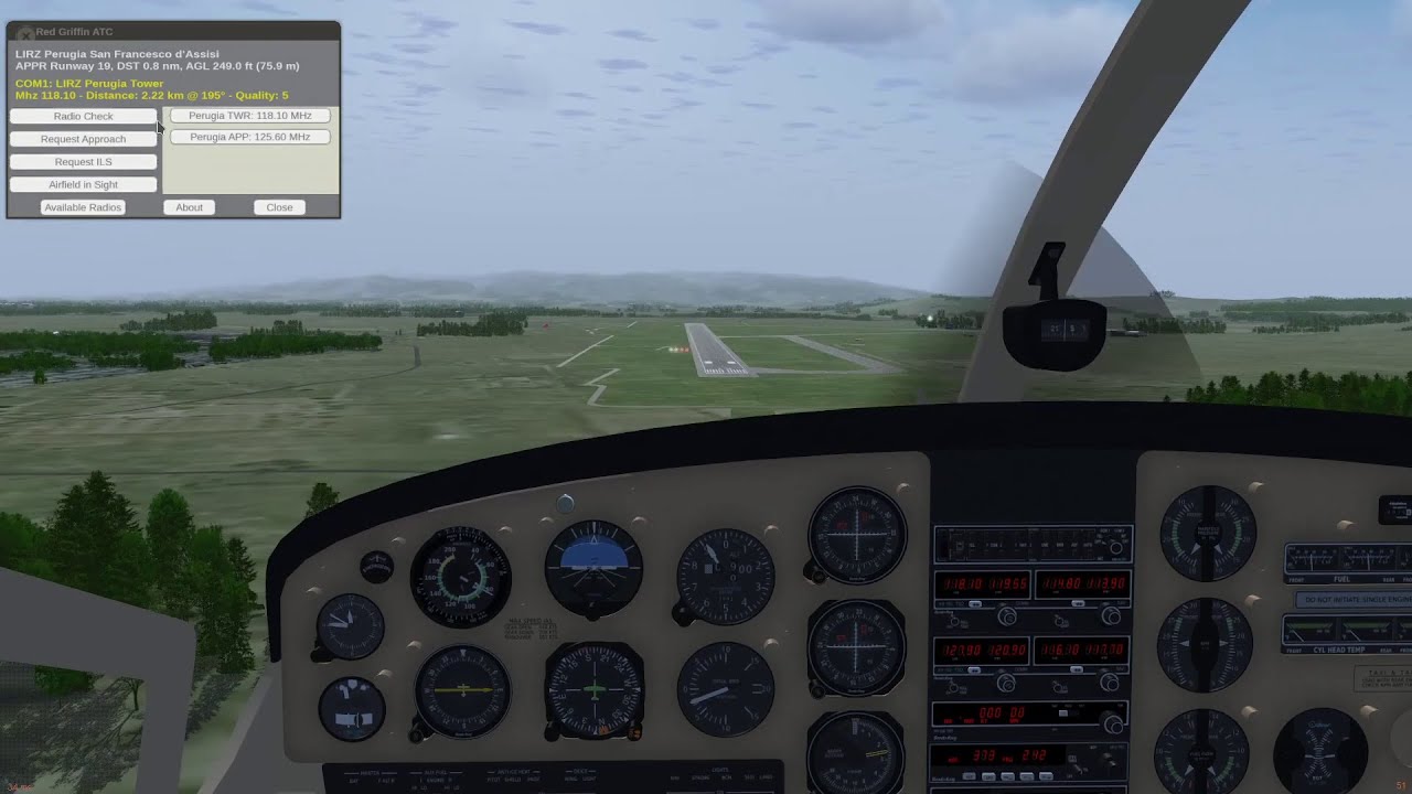 Red Griffin ATC - Procedure control, warning and approach routes - Speaking ATC addon for Flightgear
