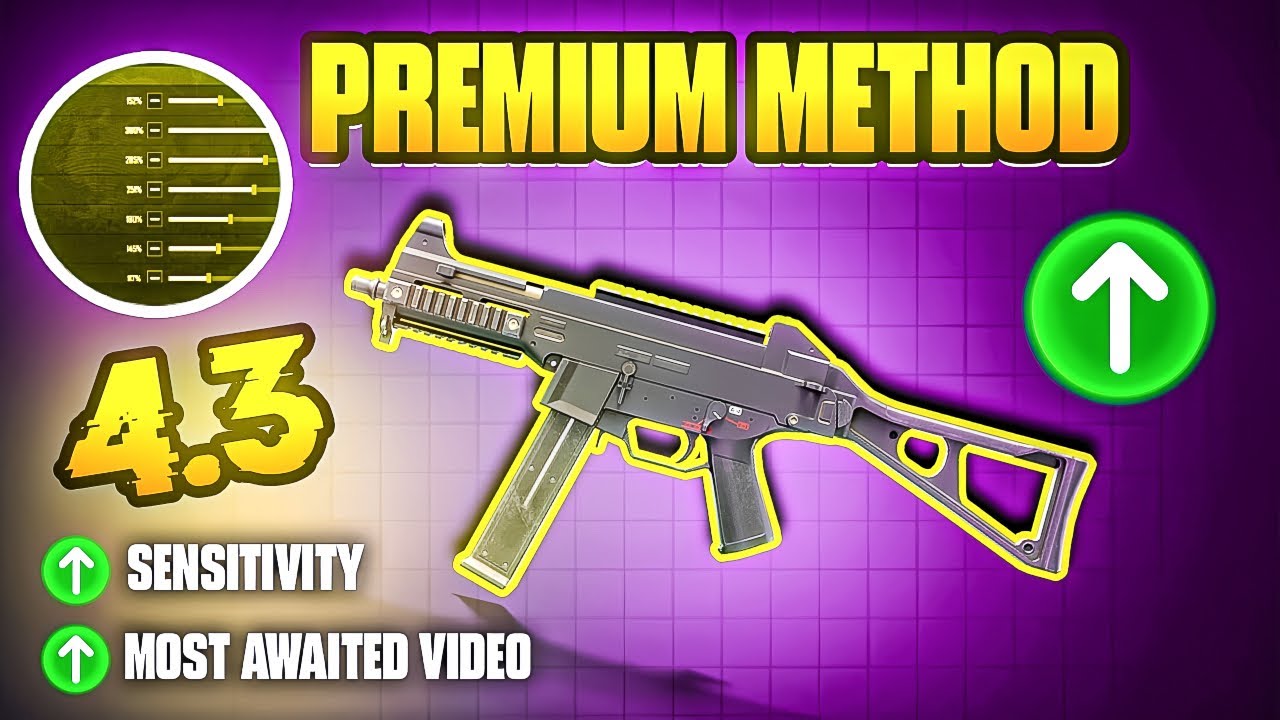 All 30-120 FPS Devices PREMIUM 4.3 Sensitivity | Better Than Paid 🤡