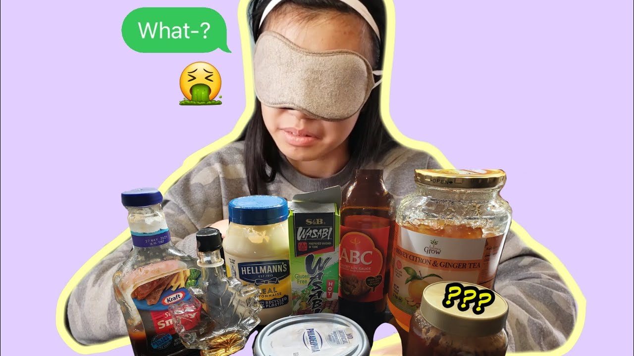 BLINDFOLDED TASTE TEST CHALLENGE WITH DARES!!!!