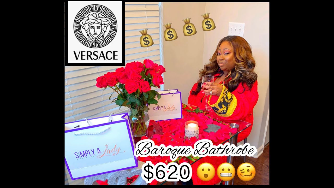 $600 😮 New Versace Baroque Bathrobe