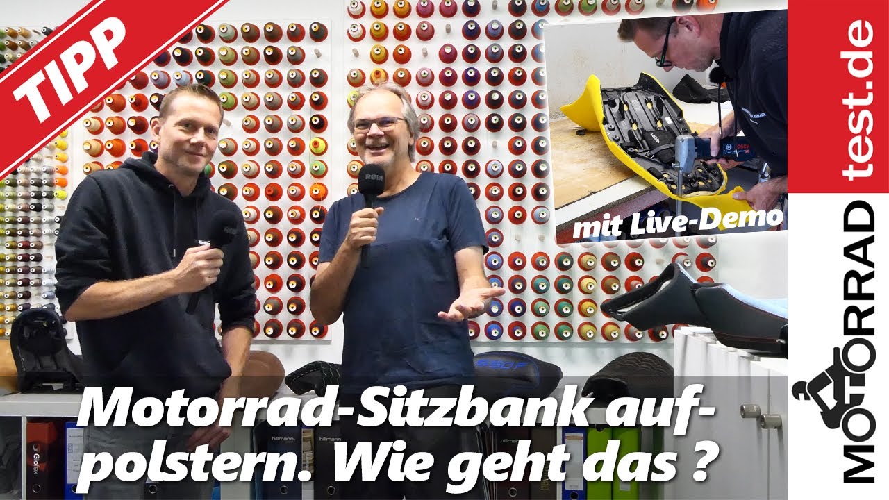 Motorrad Sitzbank aufpolstern | Was genau passiert eigentlich in einer Motorrad-Sattlerei?