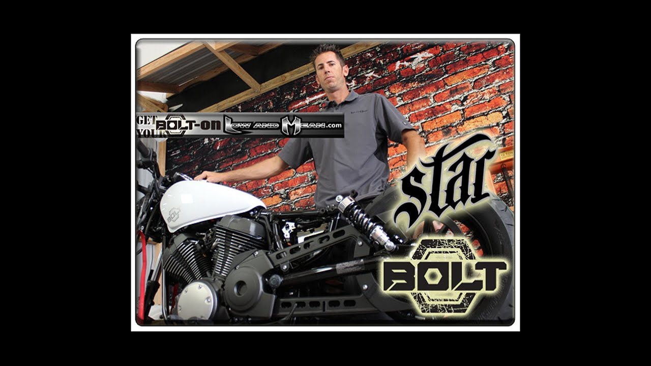 Yamaha Star Bolt Megaphone exhaust From Low and Mean