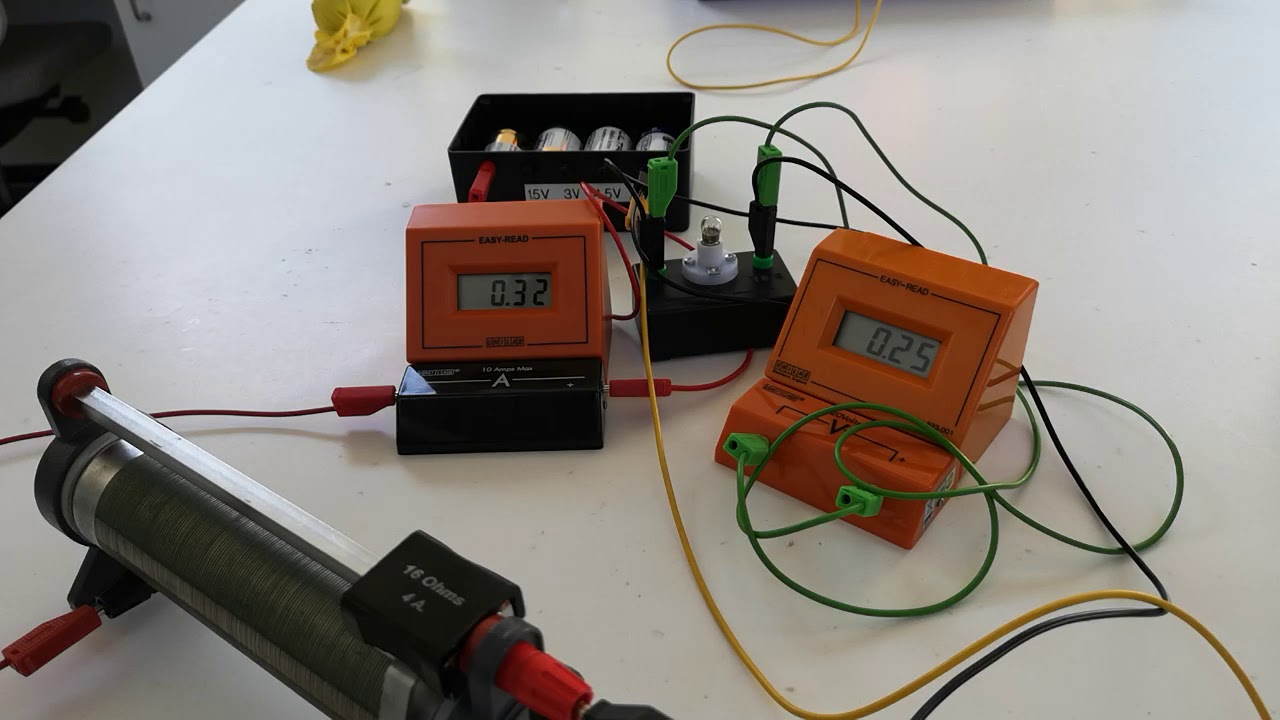 Current-Voltage experiment for a Filament Bulb