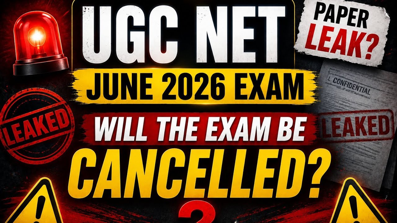 UGC NET Exam June 2026 paper leak? 🤨