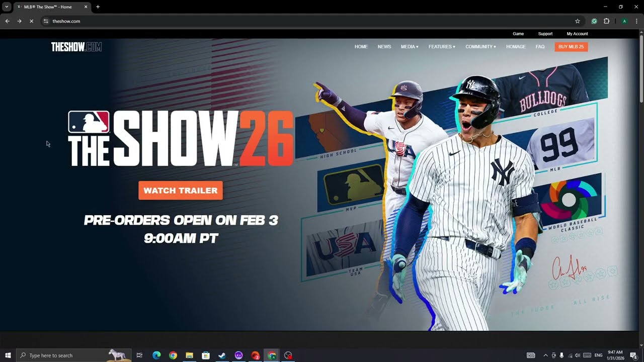Дата выхода и релиза MLB The Show 26