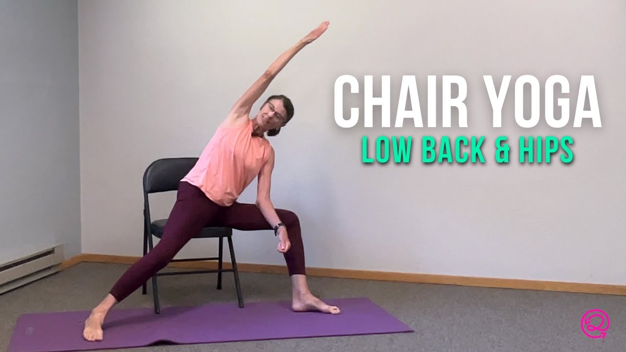 Chair Yoga for Low Back and Hip Mobility | 15-MIN Practice
