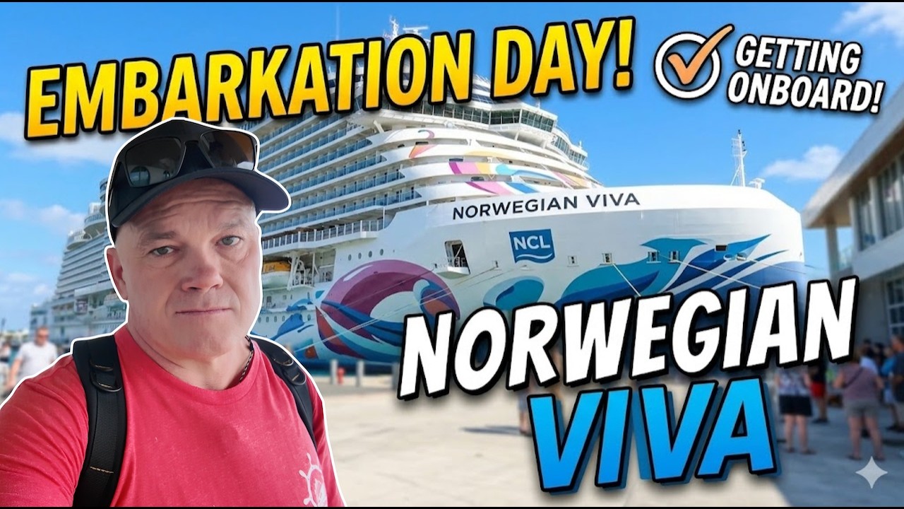 Norwegian Viva Cruise Day 1: Embarkation, First Impressions & Caribbean Itinerary! 4K Ultra Video.